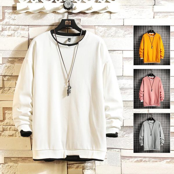 men's hoodies & sweatshirts autumn sports street wear fashion casual male round collar jogger jumper loose and fake two piece of guard, Black
men's hoodies & sweatshirts autumn sports street wear fashion casual male round collar jogger jumper loose and fake two piece of guard, Black