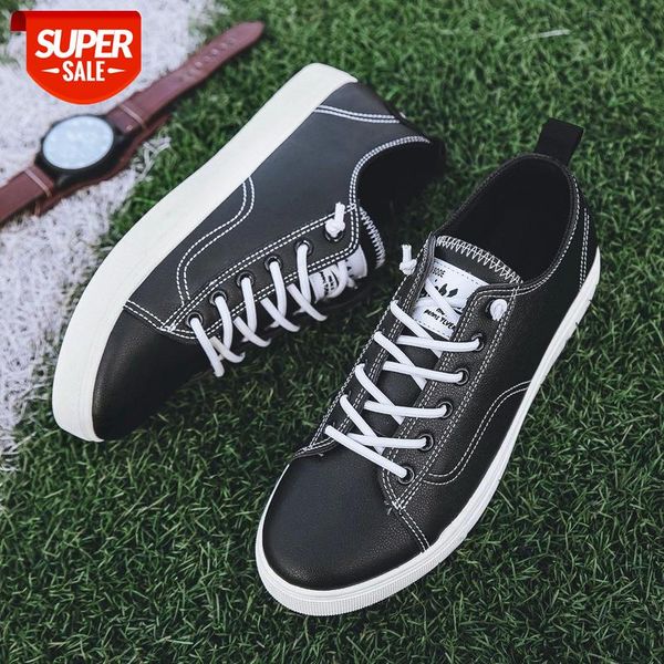 casual men leather shoes men's sneakers lace-up non slip footwear spring autumn flats fashion student outdoor walking #5p74 
casual men leather shoes men's sneakers lace-up non slip footwear spring autumn flats fashion student outdoor walking #5p74