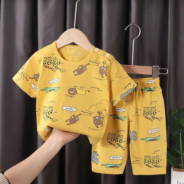 clothing sets baby short-sleeved suit cotton summer children's t-shirt for boys and girls half-sleeved clothes two-piece, White
clothing sets baby short-sleeved suit cotton summer children's t-shirt for boys and girls half-sleeved clothes two-piece, White