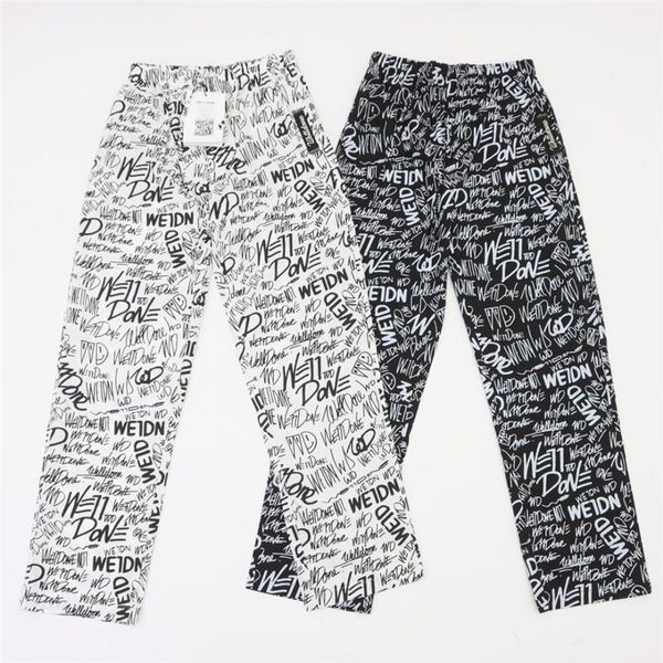 men's pants oversize 1:1 black white graffiti full logo welldone trousers we11done sweatpants men women
men's pants oversize 1:1 black white graffiti full logo welldone trousers we11done sweatpants men women