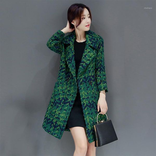 women's wool & blends woolen coat for women autumn winter thicked plaid jacket long lattice female windbreaker overcoat w2279, Black
women's wool & blends woolen coat for women autumn winter thicked plaid jacket long lattice female windbreaker overcoat w2279, Black