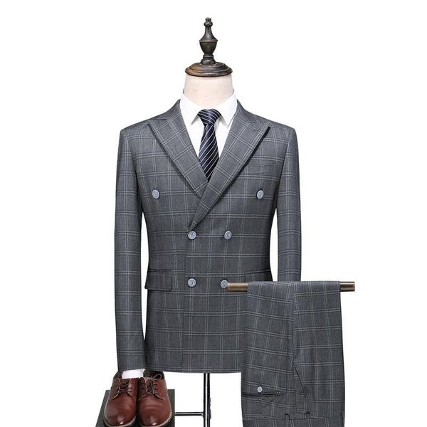 men's smart casual suit classic gentleman simple three-piece business male dress dark gray plaid set 3pcs suits & blazers, White;black
men's smart casual suit classic gentleman simple three-piece business male dress dark gray plaid set 3pcs suits & blazers, White;black