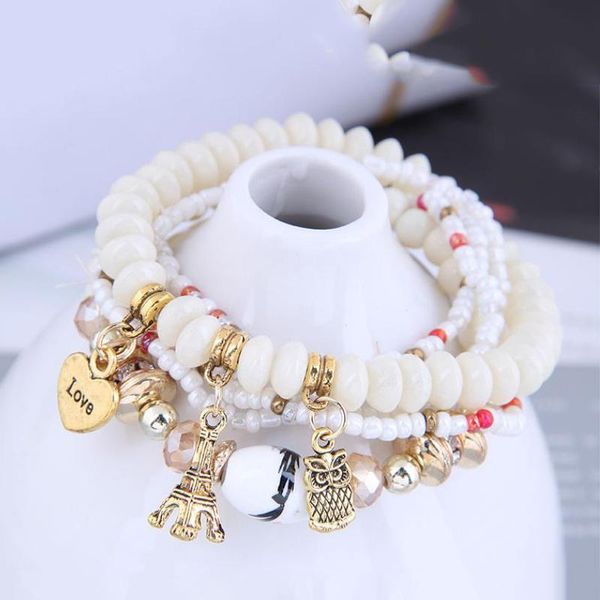 beaded, strands vintage heart pendant bracelets for women multilayer boho bracelet handmade beaded girls strand jewelry gift, Black
beaded, strands vintage heart pendant bracelets for women multilayer boho bracelet handmade beaded girls strand jewelry gift, Black