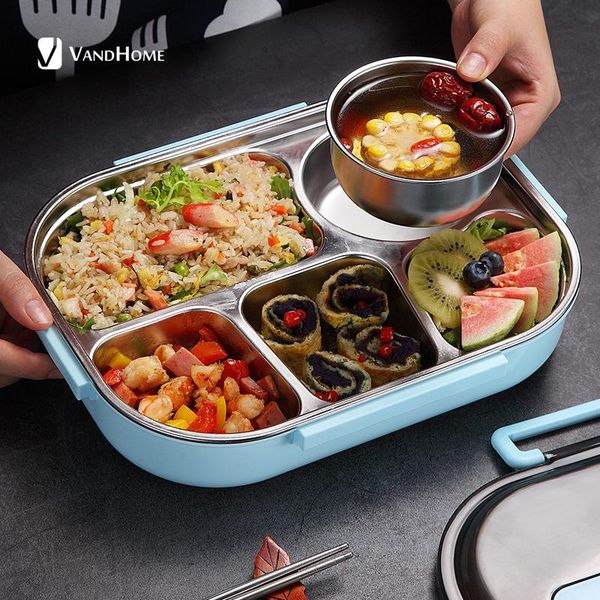 dinnerware sets vandhome 18/8 stainless steel lunch box with tableware bowl leak-proof bento for kids school container kitchen
dinnerware sets vandhome 18/8 stainless steel lunch box with tableware bowl leak-proof bento for kids school container kitchen