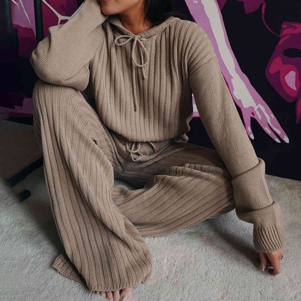 jastie 2 piece set women spring autumn sweater suit tracksuit hooded knitted wide leg pants suits loose casual sportswear 210419, White
jastie 2 piece set women spring autumn sweater suit tracksuit hooded knitted wide leg pants suits loose casual sportswear 210419, White