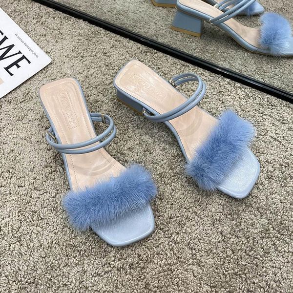 sandals 2021 furry slippers summer outdoor fashion plush design women open toe square heels casual shoes female slides, Black
sandals 2021 furry slippers summer outdoor fashion plush design women open toe square heels casual shoes female slides, Black