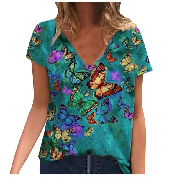women's t-shirt graphic tee shirts clothing plus size summer fashion women v-neck butterfly print short sleeve casual loose #t1g, White
women's t-shirt graphic tee shirts clothing plus size summer fashion women v-neck butterfly print short sleeve casual loose #t1g, White