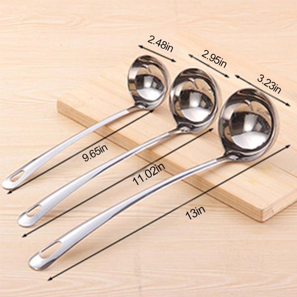 spoons 1pcs thicken stainless steel long handle ladle spoon big soup useful kitchen cooking tool utensil dropship
spoons 1pcs thicken stainless steel long handle ladle spoon big soup useful kitchen cooking tool utensil dropship