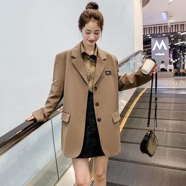women's suits & blazers womens fall casual suit jackets for korean girls style fashion trends clothing teenage loose fit streetwear bro, White;black
women's suits & blazers womens fall casual suit jackets for korean girls style fashion trends clothing teenage loose fit streetwear bro, White;black