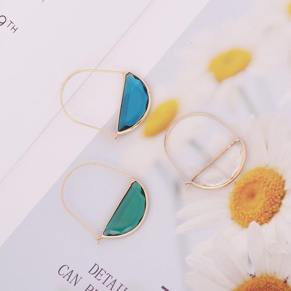 hoop & huggie 2pcs transparent glass earrings multicolor trendy geometric lock minimalist jewelry gifts for women lxh, Golden;silver
hoop & huggie 2pcs transparent glass earrings multicolor trendy geometric lock minimalist jewelry gifts for women lxh, Golden;silver