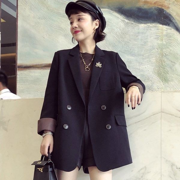 women's suits & blazers spring and autumn new style women's fashion slim small suit jacket women western loose korean office lady, White;black
women's suits & blazers spring and autumn new style women's fashion slim small suit jacket women western loose korean office lady, White;black