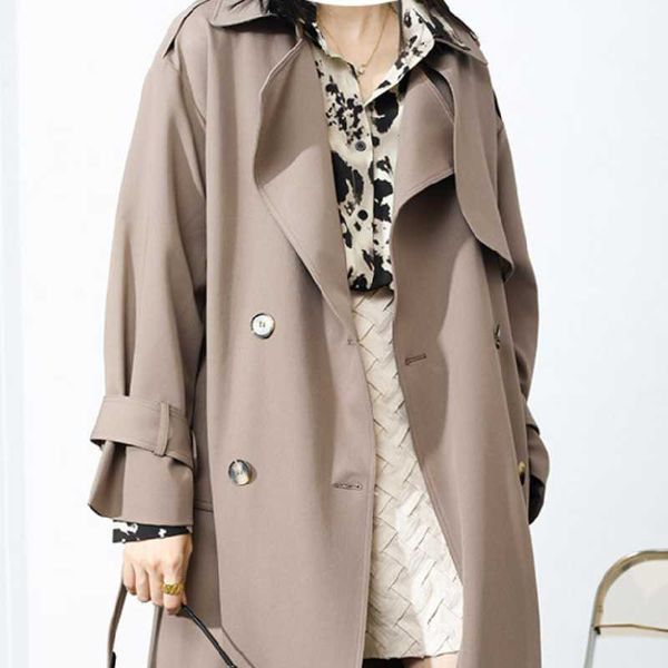women's trench coats temperament windcoat jacket female middle-length 2021 spring korean version of the stylish over-the-knee, Tan;black
women's trench coats temperament windcoat jacket female middle-length 2021 spring korean version of the stylish over-the-knee, Tan;black