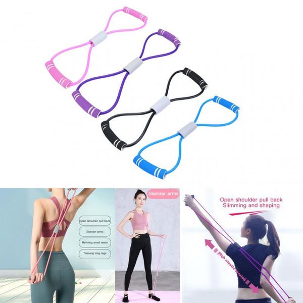 resistance bands yoga rubber fitness elastic 8 word band equipment expander workout gym exercise
resistance bands yoga rubber fitness elastic 8 word band equipment expander workout gym exercise