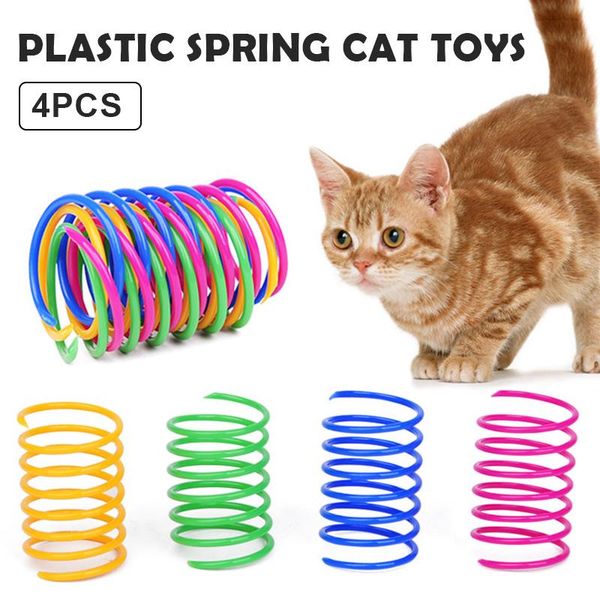 4pcs pet wide plastic colorful springs cat toys retractable for kitten pets in stock
4pcs pet wide plastic colorful springs cat toys retractable for kitten pets in stock