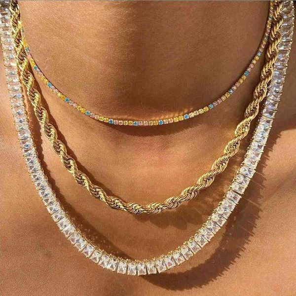 new iced out bling aaa zircon 1 row tennis chain necklace 4*8mm baguette cubic zirconia chain choker women men hip hop jewelry x0509, Black
new iced out bling aaa zircon 1 row tennis chain necklace 4*8mm baguette cubic zirconia chain choker women men hip hop jewelry x0509, Black
