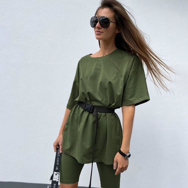women's plus size tracksuits summer fashion casual solid color loose round ne base large sportswear
women's plus size tracksuits summer fashion casual solid color loose round ne base large sportswear