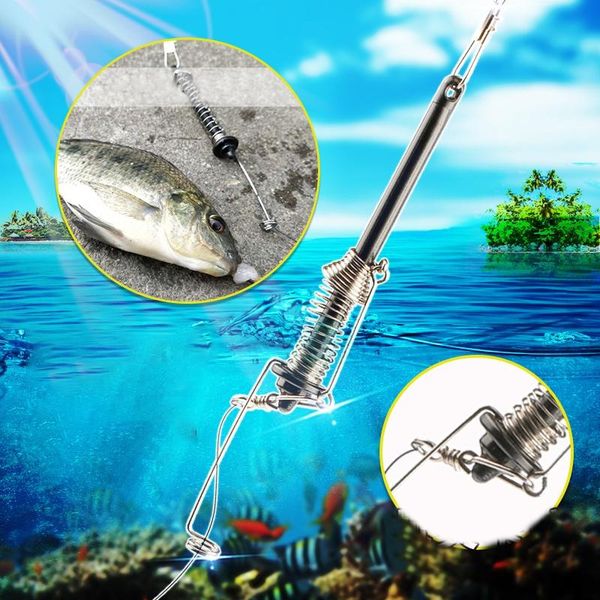 fishing hooks 1 pcs fishhooks automatic hook spring ejection fishhook device all the water fish fast catch tool set
fishing hooks 1 pcs fishhooks automatic hook spring ejection fishhook device all the water fish fast catch tool set