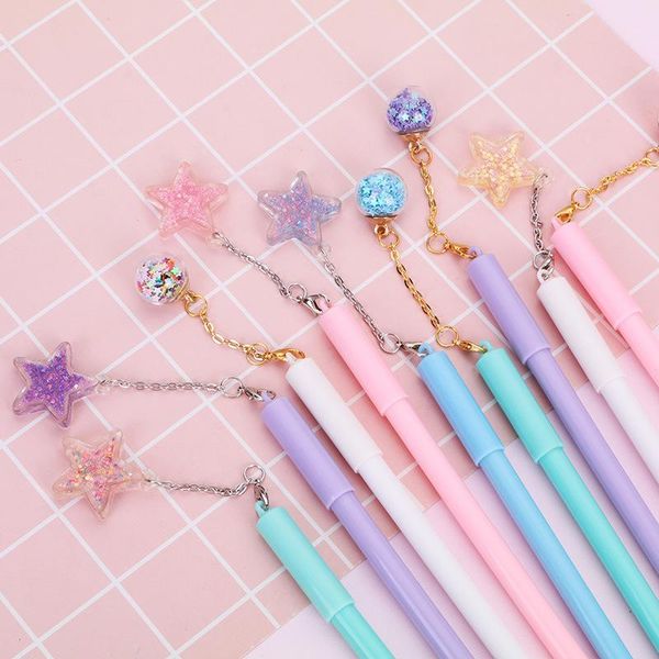 pcs/lot crystal ball pen mini wish star pendant black color writing cute stationery gift office school supplies gel pens
pcs/lot crystal ball pen mini wish star pendant black color writing cute stationery gift office school supplies gel pens
