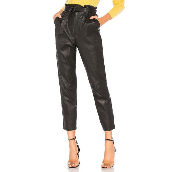 women's pants & capris pu leather streetwear ankle length zipper pleated belt sashes women high waist stretch pockets trouser cropped, Black;white
women's pants & capris pu leather streetwear ankle length zipper pleated belt sashes women high waist stretch pockets trouser cropped, Black;white