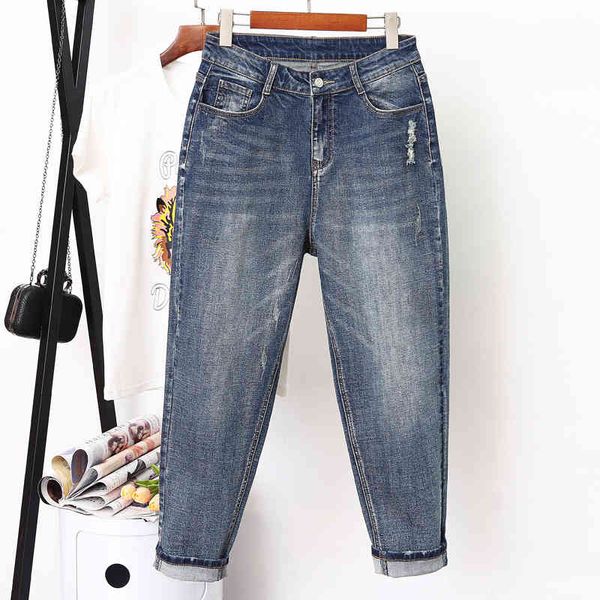 jeans spring fall torn for woman plus size xl-5xl casual high waist jeans of vintage harem cowgirl mujer, Blue
jeans spring fall torn for woman plus size xl-5xl casual high waist jeans of vintage harem cowgirl mujer, Blue