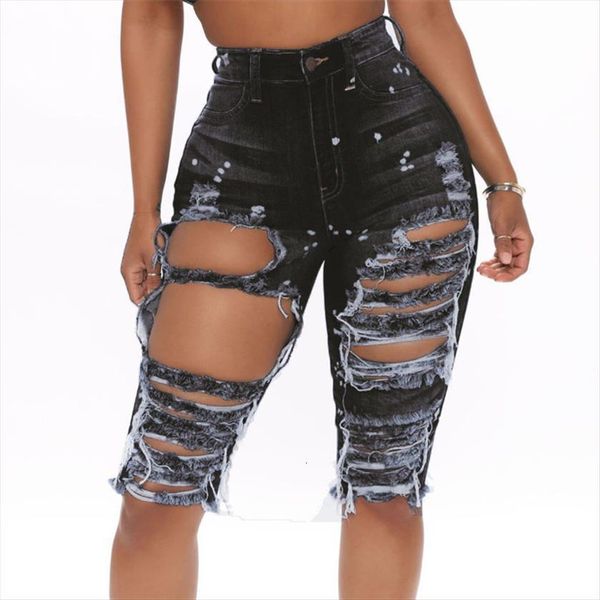 fashion casual high waist women capri jeans ripped destroyed holes solid slim stretch lady knee length bottoms female xxl, Black;white
fashion casual high waist women capri jeans ripped destroyed holes solid slim stretch lady knee length bottoms female xxl, Black;white