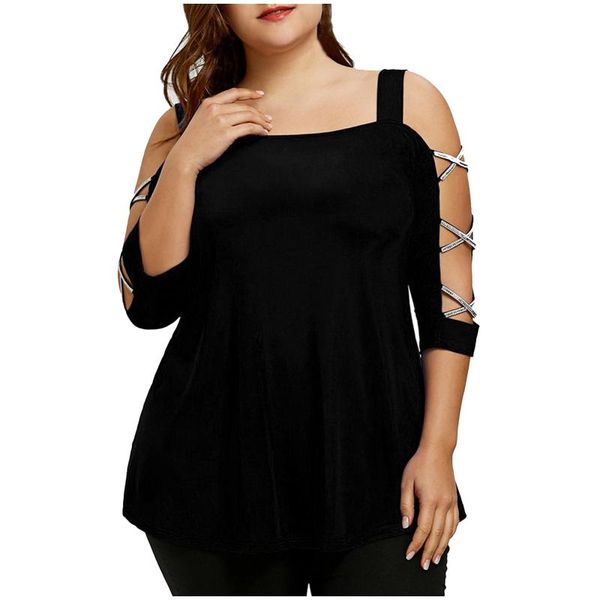 women plus size criss cross strapless half sleeve pullover shirt short casual t-shirt blusas 2021 women's, White
women plus size criss cross strapless half sleeve pullover shirt short casual t-shirt blusas 2021 women's, White