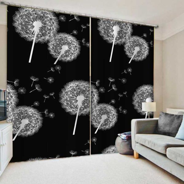 custom 3d window curtains for living room bedroom customized size black dandelion curtain & drapes
custom 3d window curtains for living room bedroom customized size black dandelion curtain & drapes