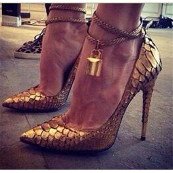 shoe price of pointed to metallic toe gold chain pumps for ankle lock decoration sandals dress party women shoes, Black
shoe price of pointed to metallic toe gold chain pumps for ankle lock decoration sandals dress party women shoes, Black