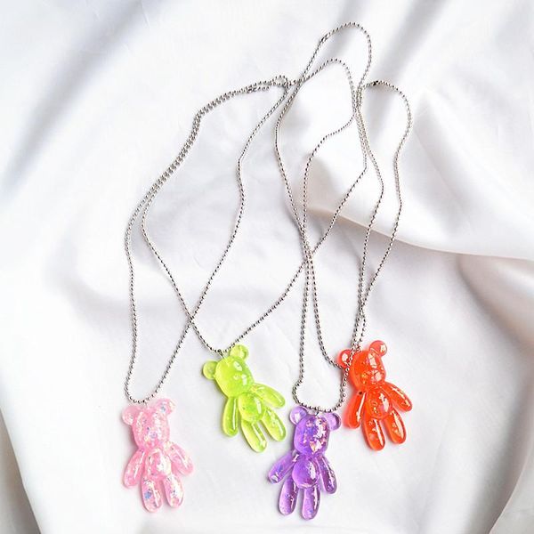 pendant necklaces japanese and korean cartoon necklace personality lovely sequin violence bear scallop clavicle chain sweater female, Silver
pendant necklaces japanese and korean cartoon necklace personality lovely sequin violence bear scallop clavicle chain sweater female, Silver