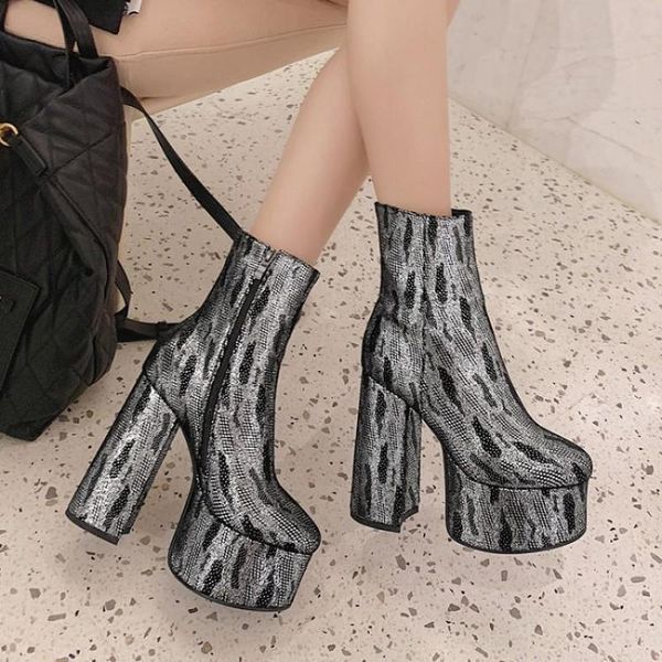 boots super high heel short 2021 autumn winter women's thick soled platform square shoes woman zapatillas mujer, Black
boots super high heel short 2021 autumn winter women's thick soled platform square shoes woman zapatillas mujer, Black