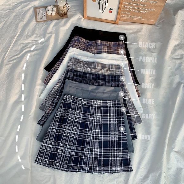 women pleat skirt harajuku preppy style plaid skirts mini cute japanese school uniforms ladies jupe kawaii saia faldas, Black
women pleat skirt harajuku preppy style plaid skirts mini cute japanese school uniforms ladies jupe kawaii saia faldas, Black