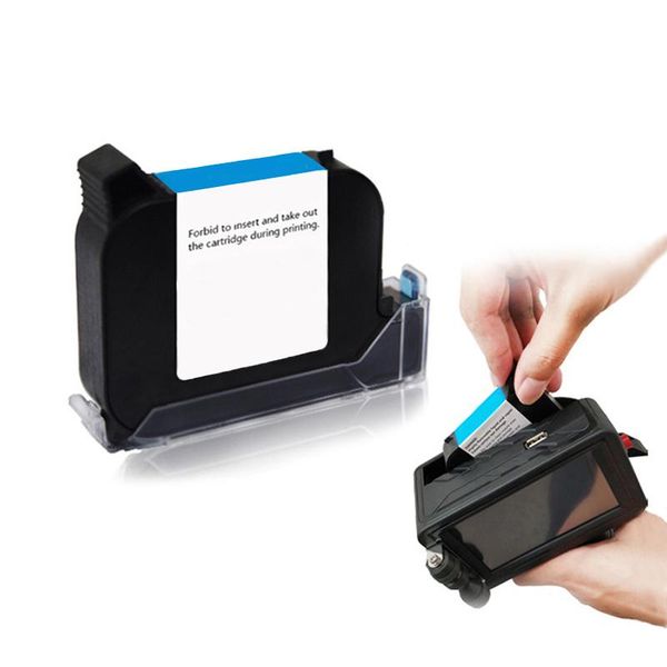 black quick dry ink cartridge for 12.7mm handheld inkjet printers s6 s7 cartridges