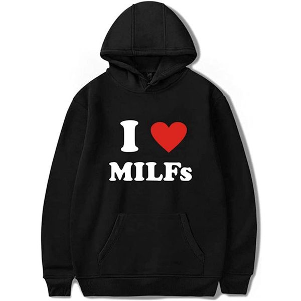 men's hoodies & sweatshirts tydres i love milfs hoodie prevalent party clothes fashion sweatshirt oversized casual, Black
men's hoodies & sweatshirts tydres i love milfs hoodie prevalent party clothes fashion sweatshirt oversized casual, Black
