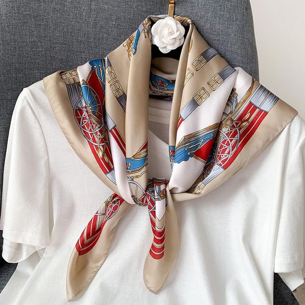 scarves 2021 luxury silk scarf lady fashion sunscreen quality shawl women's 70*70cm quare beach printed headscarf bandanna, Blue;gray
scarves 2021 luxury silk scarf lady fashion sunscreen quality shawl women's 70*70cm quare beach printed headscarf bandanna, Blue;gray