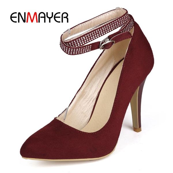 dress shoes enmayer basic high thin heels pu zapatos de mujer pumps pointed toe casual buckle strap women size 33-43 ly1291, Black
dress shoes enmayer basic high thin heels pu zapatos de mujer pumps pointed toe casual buckle strap women size 33-43 ly1291, Black