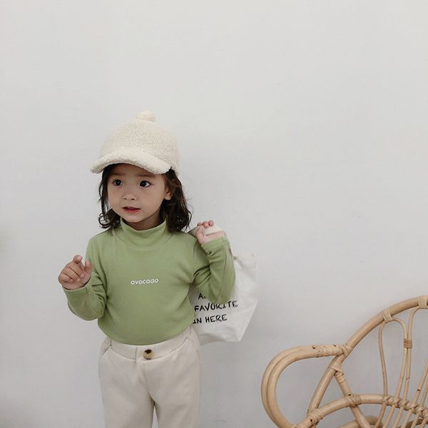 autumn winter letters printed high collar base t shirts pure cotton solid color long sleeve casual clothes 210508, Blue
autumn winter letters printed high collar base t shirts pure cotton solid color long sleeve casual clothes 210508, Blue