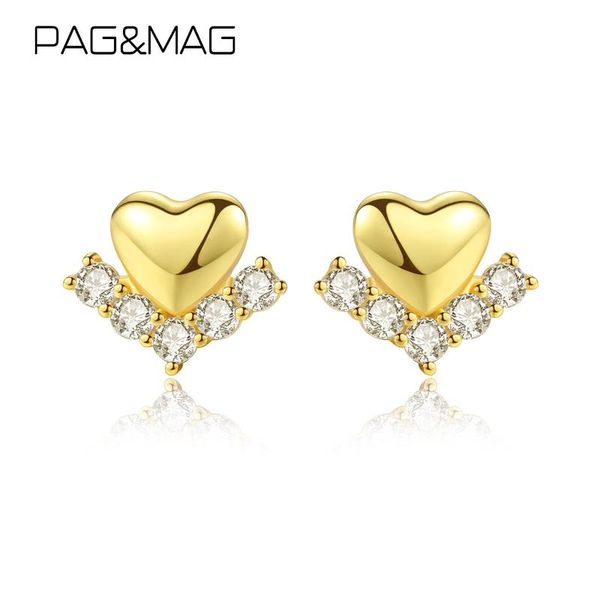 stud pag&mag eternal heart cz earrings for women sterling silver 925 earring charm zircon brincos jewelry femme 2021 se0263, Golden;silver
stud pag&mag eternal heart cz earrings for women sterling silver 925 earring charm zircon brincos jewelry femme 2021 se0263, Golden;silver