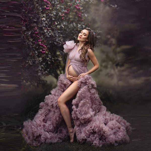 2021 p shoot sleepwear maternity dresses women pgraphy tulle robes sheer ruffled lush pregnancy gowns custom made, White
2021 p shoot sleepwear maternity dresses women pgraphy tulle robes sheer ruffled lush pregnancy gowns custom made, White