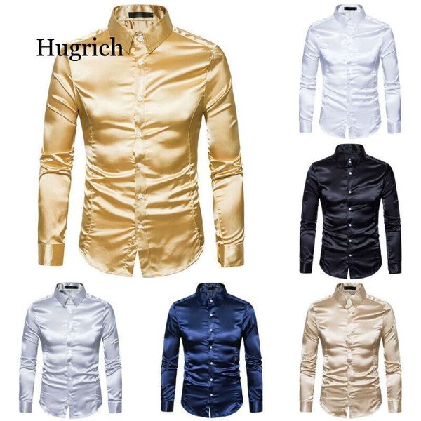 silk shirt men satin smooth solid tuxedo business casual slim fit shiny gold wedding dress shirts men's, White;black
silk shirt men satin smooth solid tuxedo business casual slim fit shiny gold wedding dress shirts men's, White;black