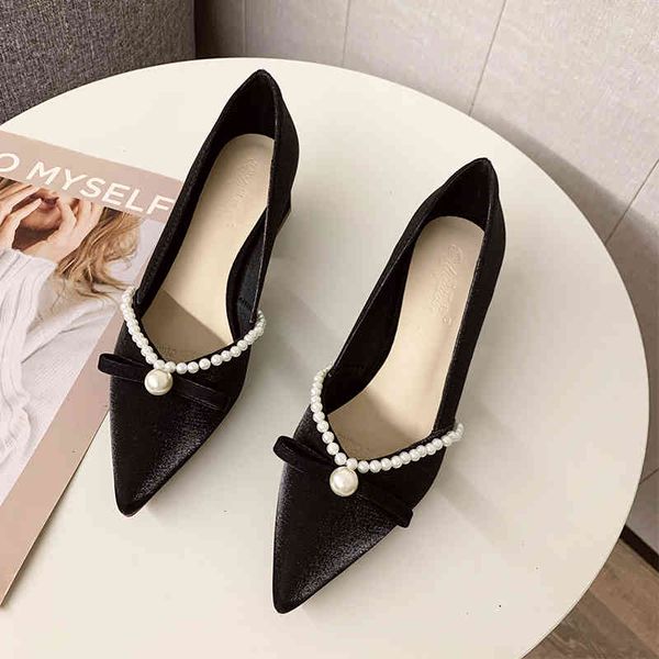 sandals 2021 beaded wedding shoes pearl women pumps high heels bow bride bridal suede pretty girls evening party mujer xifn, Black
sandals 2021 beaded wedding shoes pearl women pumps high heels bow bride bridal suede pretty girls evening party mujer xifn, Black