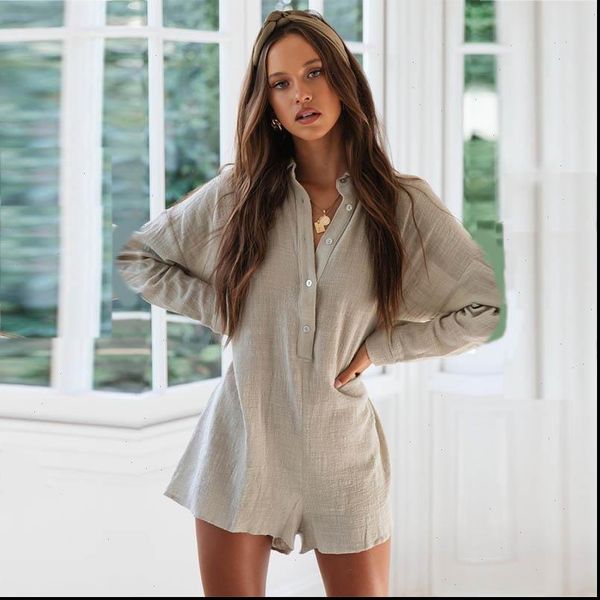 loose summer playsuit overalls women jumpsuits long sleeve casual button shirt boho beach short jumpsuit outfits 970, Black;white
loose summer playsuit overalls women jumpsuits long sleeve casual button shirt boho beach short jumpsuit outfits 970, Black;white