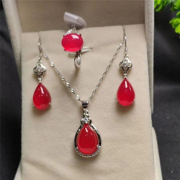 bracelet, earrings & necklace koraba 3pcs 925 sterling silver natural red jade gemstone pendant bracelet women jewelry set, Black
bracelet, earrings & necklace koraba 3pcs 925 sterling silver natural red jade gemstone pendant bracelet women jewelry set, Black