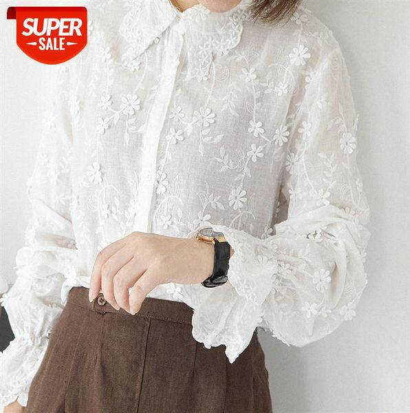395-0176 korean temperament sweet lace shirt loose and thin embroidered white trumpet sleeve bottoming women #vz9z, Black;gray
395-0176 korean temperament sweet lace shirt loose and thin embroidered white trumpet sleeve bottoming women #vz9z, Black;gray