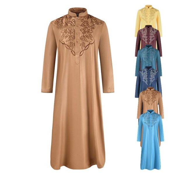 ethnic clothing muslim qamis men abaya fashion caftan man jubba thobe turkey pakistan embroidery loose solid color islam, Red
ethnic clothing muslim qamis men abaya fashion caftan man jubba thobe turkey pakistan embroidery loose solid color islam, Red