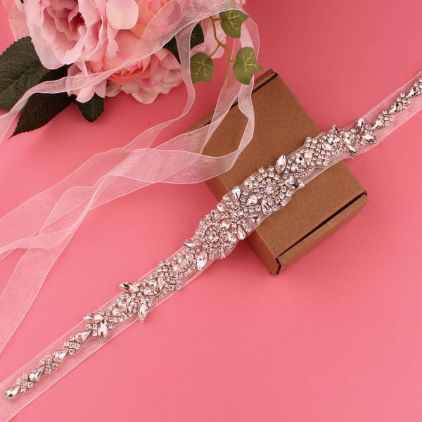 wedding sashes beige belt transparent color bridal crystal rhinestone women's accessories, White
wedding sashes beige belt transparent color bridal crystal rhinestone women's accessories, White