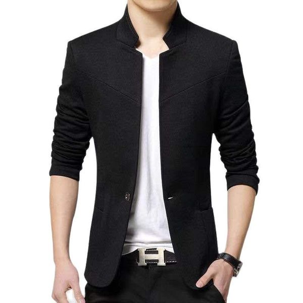 blazer men's jacket stand collar fashion slim fit black plus size m-5xl suits & blazers, White;black
blazer men's jacket stand collar fashion slim fit black plus size m-5xl suits & blazers, White;black