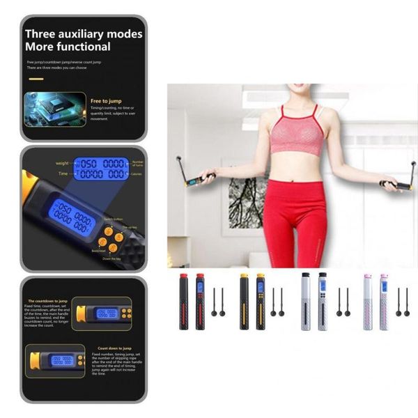 jump ropes plastic excellent timer digital counting wireless skipping rope fine workmanship non-slip handle for home
jump ropes plastic excellent timer digital counting wireless skipping rope fine workmanship non-slip handle for home