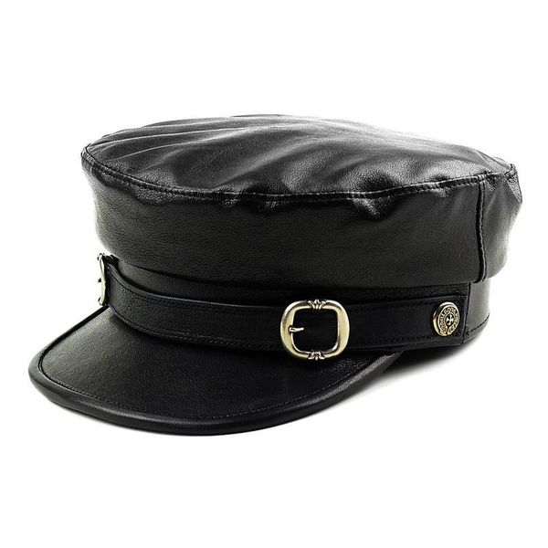 men leather military hat women autumn winter sheepskin flat black cap female warm fashion simple hats wide brim, Blue;gray
men leather military hat women autumn winter sheepskin flat black cap female warm fashion simple hats wide brim, Blue;gray