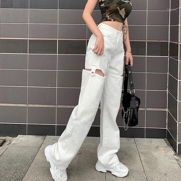women's pants & capris 2021 vintage hollow out jeans pockets white harajuku korean baggy straight streetwear wide leg, Black;white
women's pants & capris 2021 vintage hollow out jeans pockets white harajuku korean baggy straight streetwear wide leg, Black;white