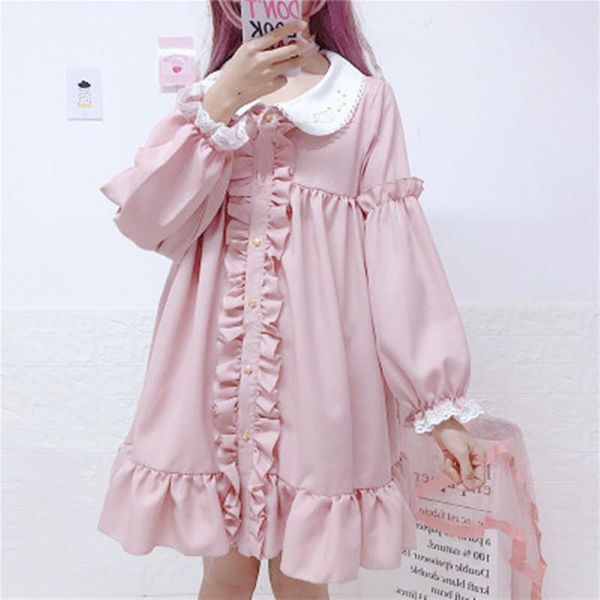 casual dresses tea party japanese style girl long sleeve lolita dress bowknot jsk carousel cosplay lace maid costume rb65, Black;gray
casual dresses tea party japanese style girl long sleeve lolita dress bowknot jsk carousel cosplay lace maid costume rb65, Black;gray